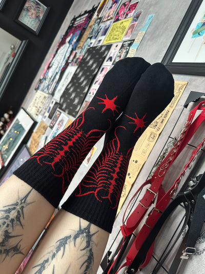 “RED VENOM" SOCKS
