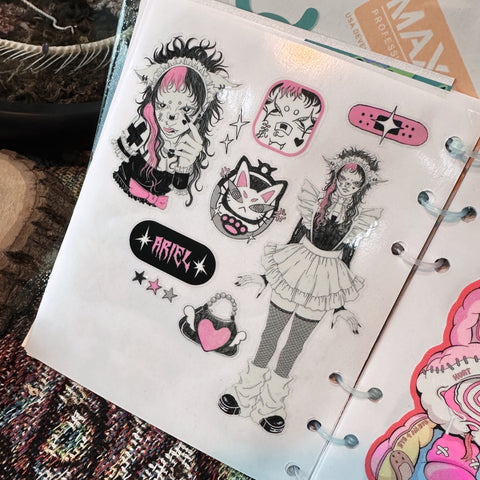 ARIEL Clear Sticker Sheet