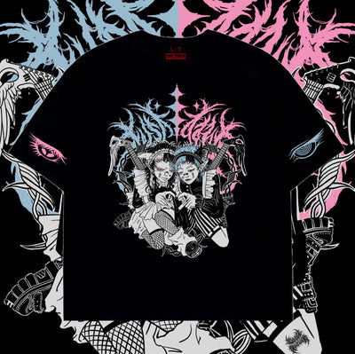 "ARIEL & URIEL" OVERSIZED TEE