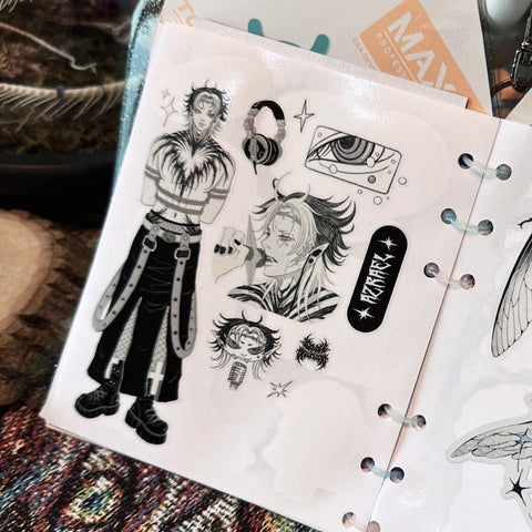 AZRAEL Clear Sticker Sheet