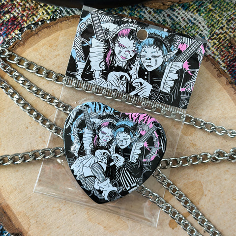 ARIEL & URIEL Heart Badge
